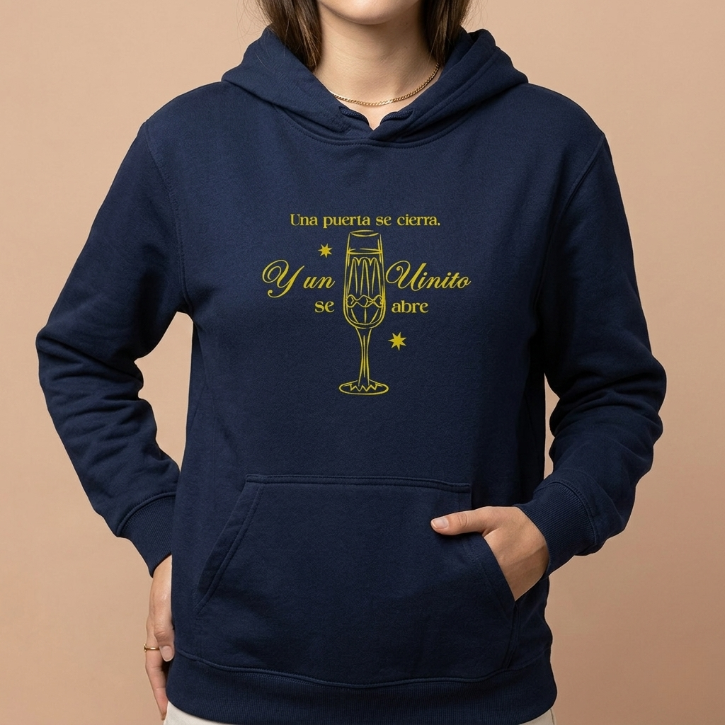 Sudadera con capucha - Un vinito se abre