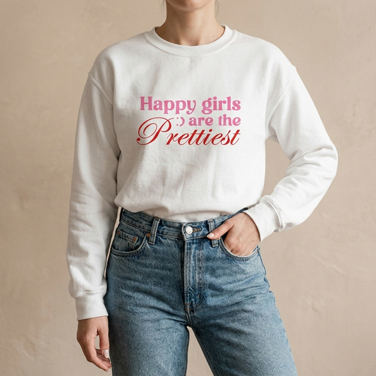 Sudadera- Happy girls are the prettiest
